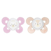 Hedhedog Themed Dual Comfort Baby Girl Silicone Pacifier Beige (6-16 Months) - 075.7493311