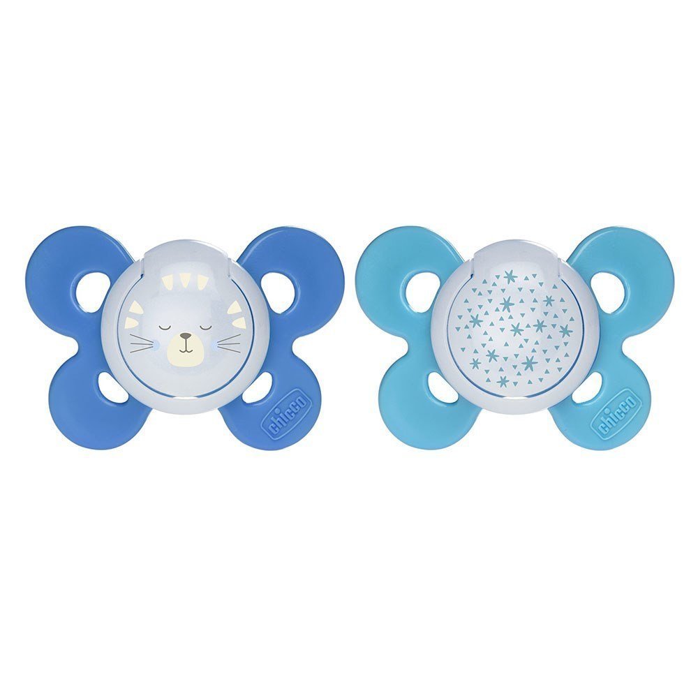 Star Themed Dual Comfort Night Baby Boy Silicone Pacifier Blue (16-36 Months) - 075.7493542