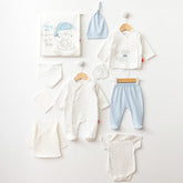 Hug Me Themed Hospital Outfit 10-Piece Set Newborn Baby Blue (0-6 Months) - 125.1080