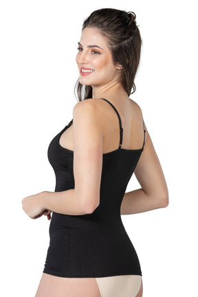 Covered With Modal Cotton Nursing Tank Top Black - 1413