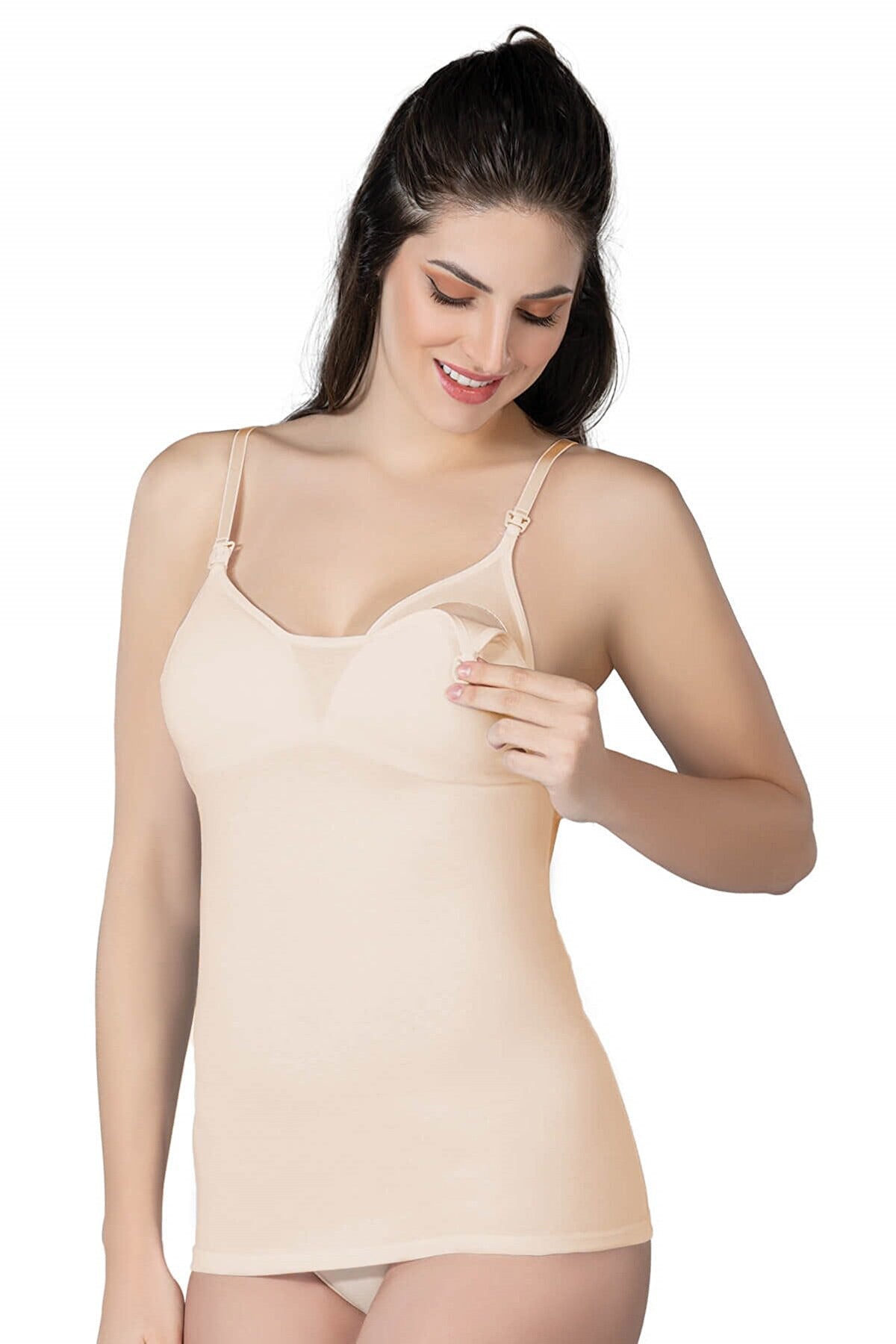 Covered With Modal Cotton Nursing Tank Top Skin - 1413