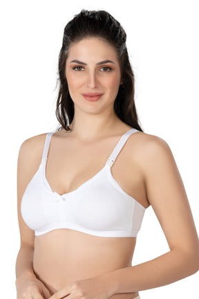 Modal Cotton Nursing Bra White - 1421