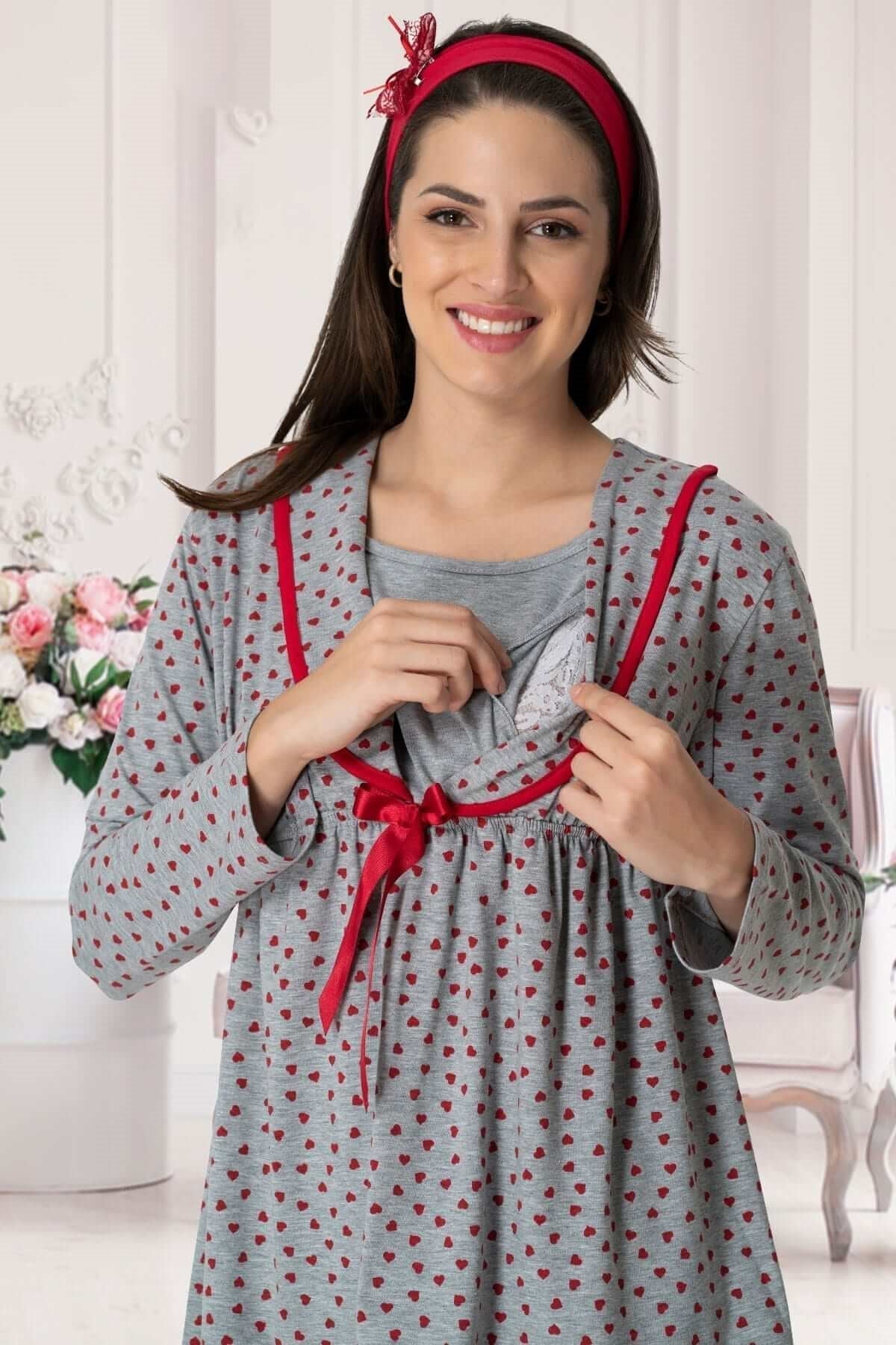 Maternity & Nursing Pajamas - 1556