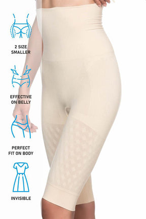High-Waisted Double Long Leg Shapewear Postpartum Corset Skin - 2015