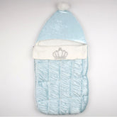 Velvet Quilted Baby Swaddle Blue - 224.4627