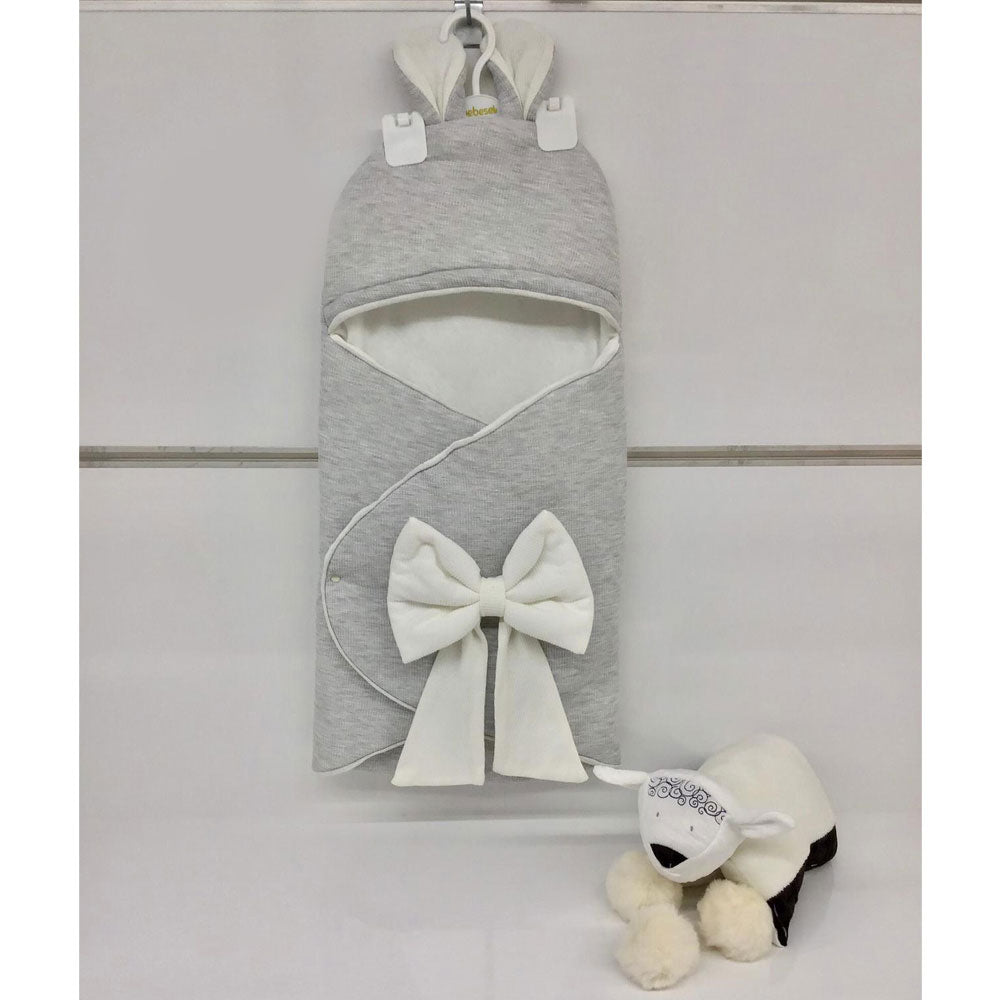 Ribbon Baby Swaddle Grey - 233.1003