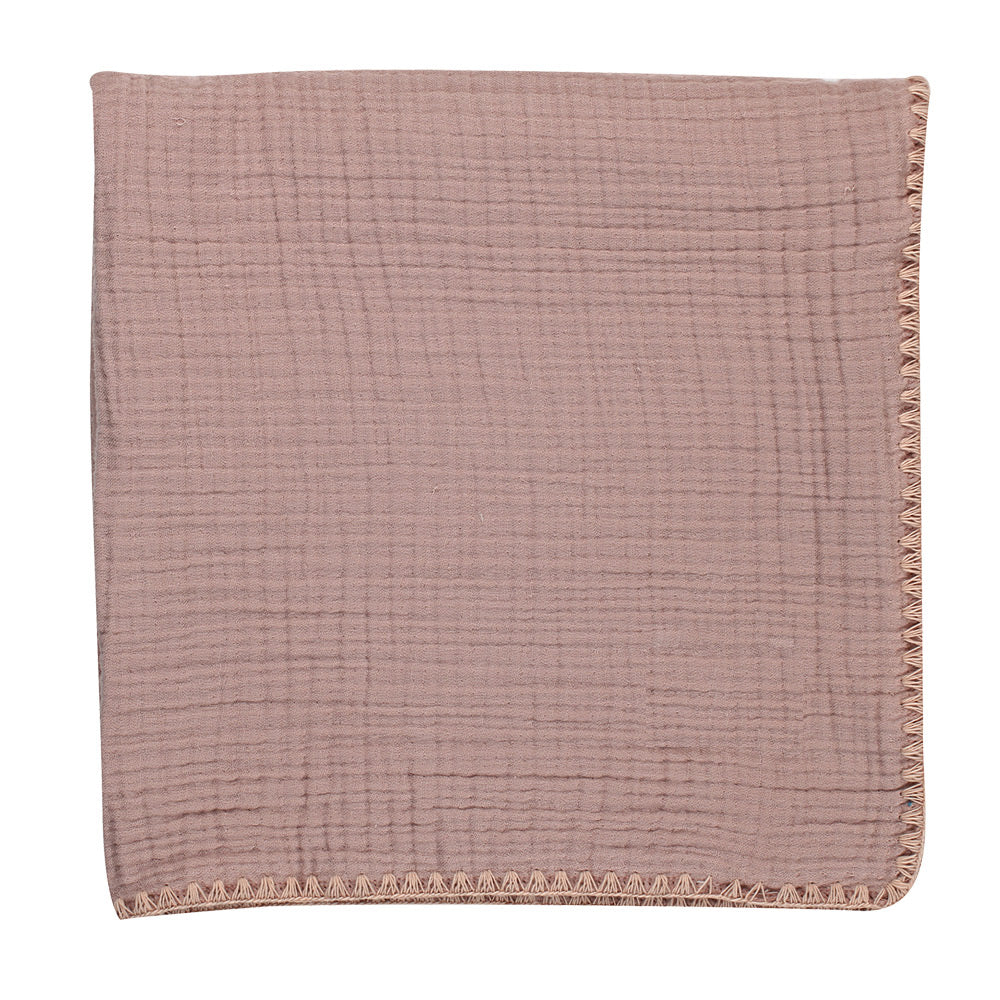 Muslin Quadruple Fabric Baby Blanket Dried Rose - 236.1344