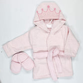 Crown Themed Baby Bathrobe Set Pink (0-24 Months) - 236.1388