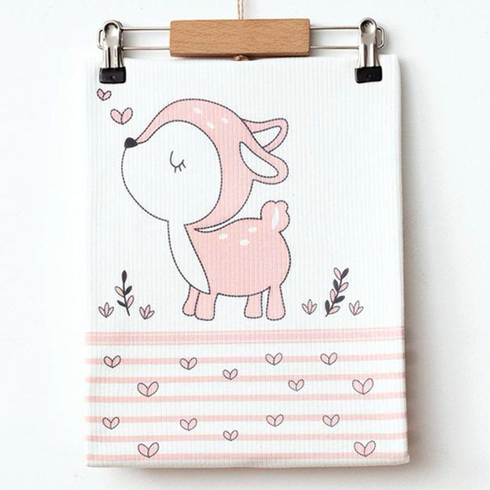 Deer Themed Baby Blanket White - 239.1006