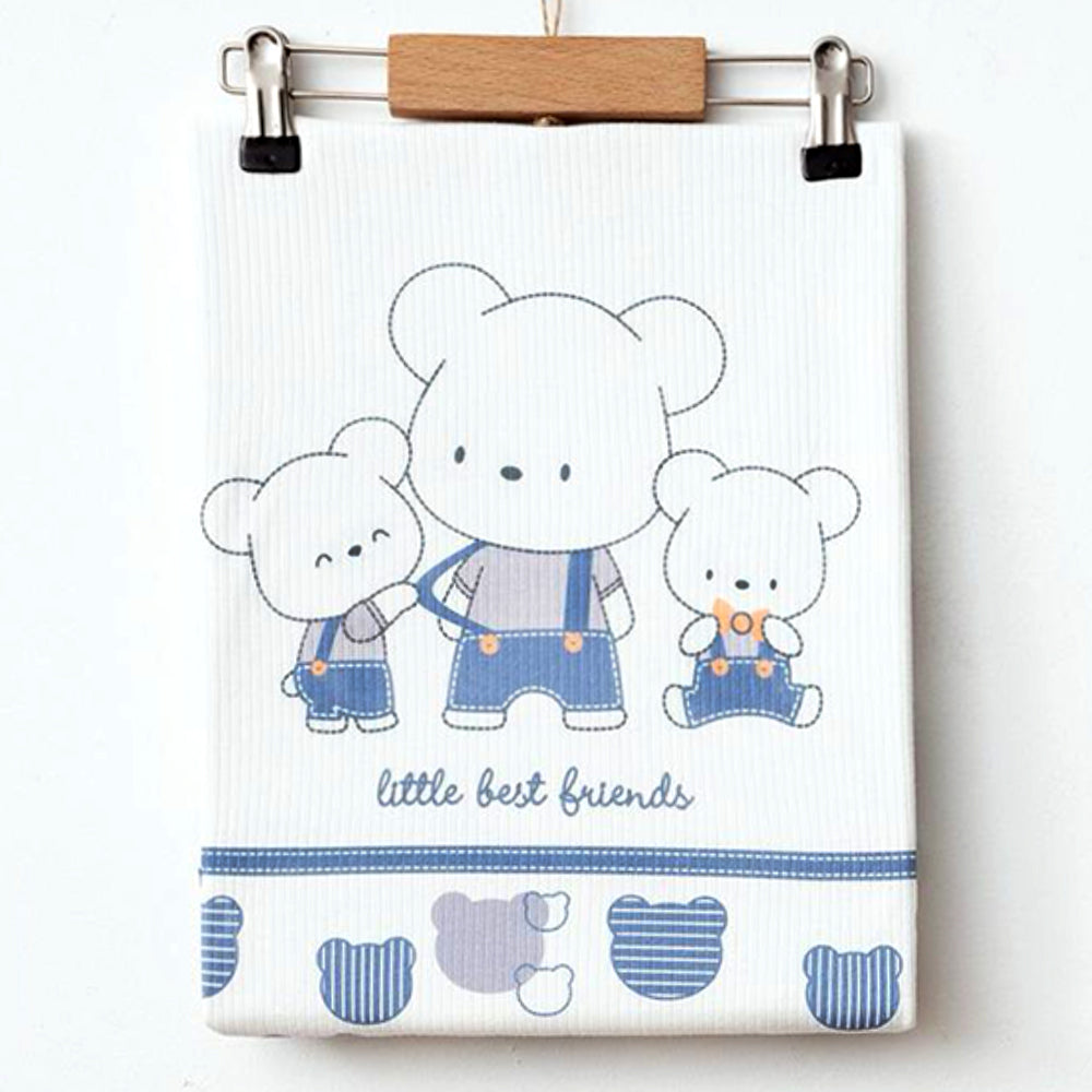 Best Friends Themed Baby Blanket White - 239.1007