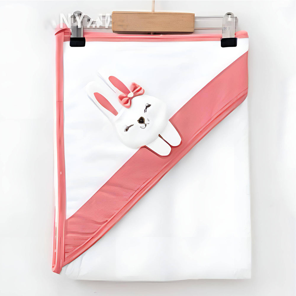 Bunny Themed Baby Girl Towel Fuchsia - 239.1416