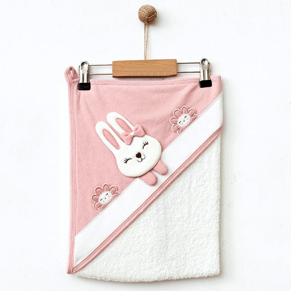 Bunny Themed Baby Girl Towel Dried Rose - 239.1416