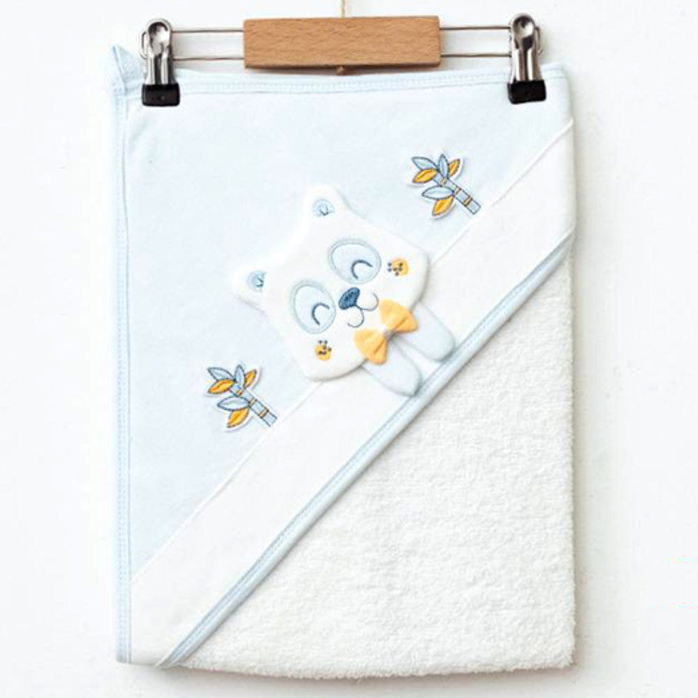 Panda Themed Baby Towel Blue - 239.1417