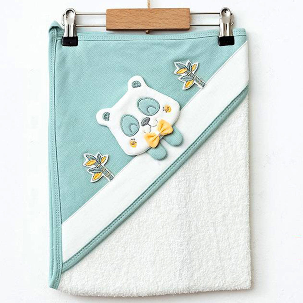 Panda Themed Baby Towel Green - 239.1417