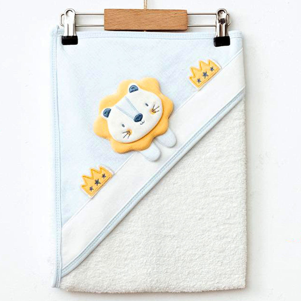 Lion Themed Baby Towel Blue - 239.1418