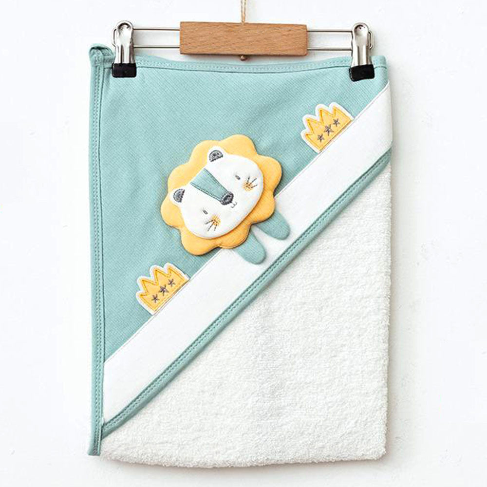 Lion Themed Baby Towel Green - 239.1418