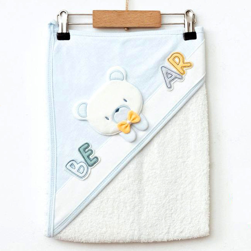 Bear Themed Baby Towel Blue - 239.1420