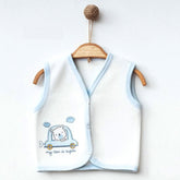 3-Pack Car Quilted Baby Boy Vests Ecru (0-3)(3-6)(6-9) Months - 239.44110
