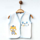 3-Pack Fox Quilted Baby Boy Vests Ecru (0-3)(3-6)(6-9) Months - 239.44111