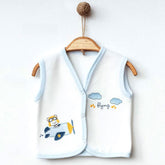 3-Pack Plane Quilted Baby Boy Vests Ecru (0-3)(3-6)(6-9) Months - 239.44112