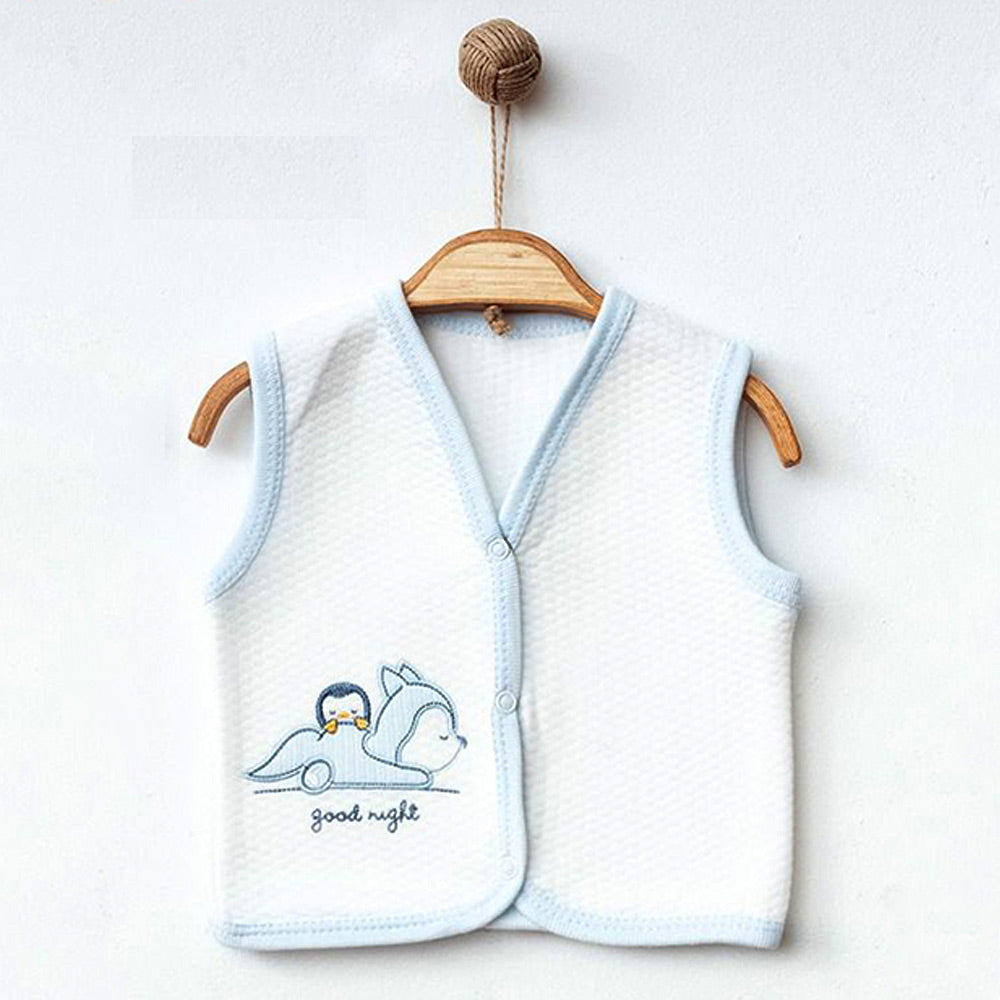 3-Pack Plane Quilted Baby Boy Vests Ecru (0-3)(3-6)(6-9) Months - 239.44112