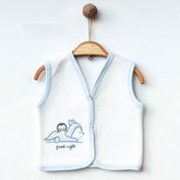 3-Pack Penguin Quilted Baby Boy Vests Ecru (0-3)(3-6)(6-9) Months - 239.44113