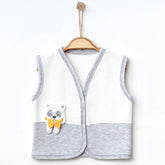 3-Pack Panda Quilted Baby Boy Vests Grey (0-3)(3-6)(6-9) Months - 239.44120