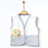 3-Pack Lion Quilted Baby Boy Vests Grey (0-3)(3-6)(6-9) Months - 239.44121