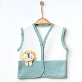 3-Pack Lion Quilted Baby Boy Vests Green (0-3)(3-6)(6-9) Months - 239.44121