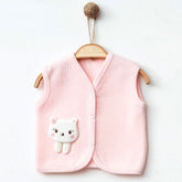 3-Pack Cat Quilted Baby Girl Vests Pink (0-3)(3-6)(6-9) Months - 239.44124