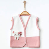 3-Pack Mini Mouse Quilted Baby Girl Vests Dried Rose (0-3)(3-6)(6-9) Months - 239.44125