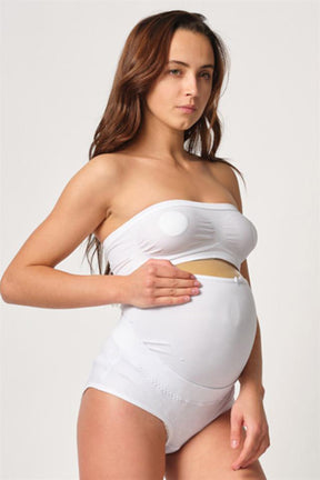 Cotton Maternity Belly Support Panties White - 2825