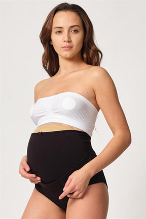 Cotton Maternity Belly Support Panties Black - 2825