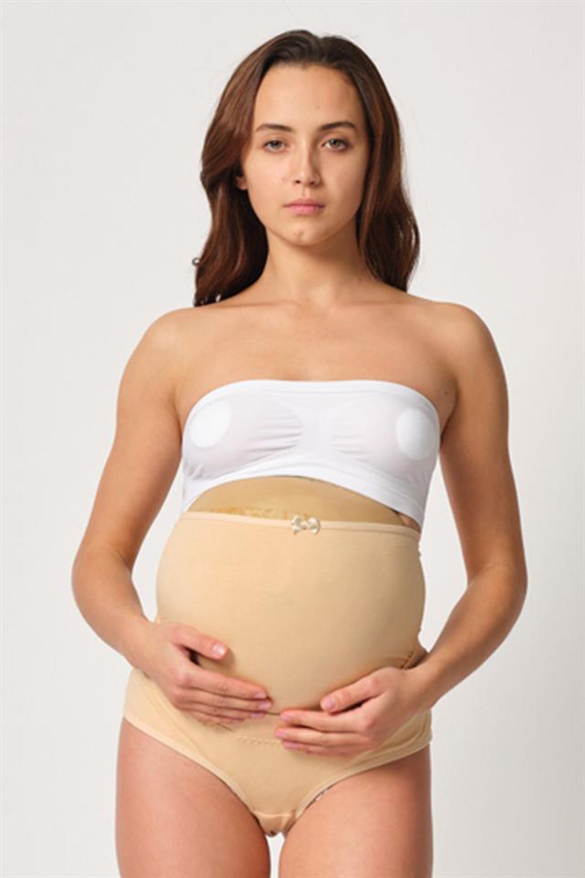 Cotton Maternity Belly Support Panties Skin - 2825