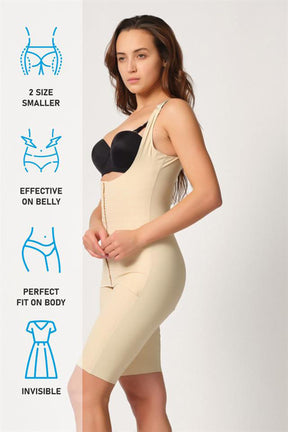 Hook-And-Eye Vest With Carioca Support Full-Length Postpartum Corset Skin - 2915