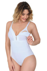 Back-Supported Body Corset Nursing Tank Top White - 2944