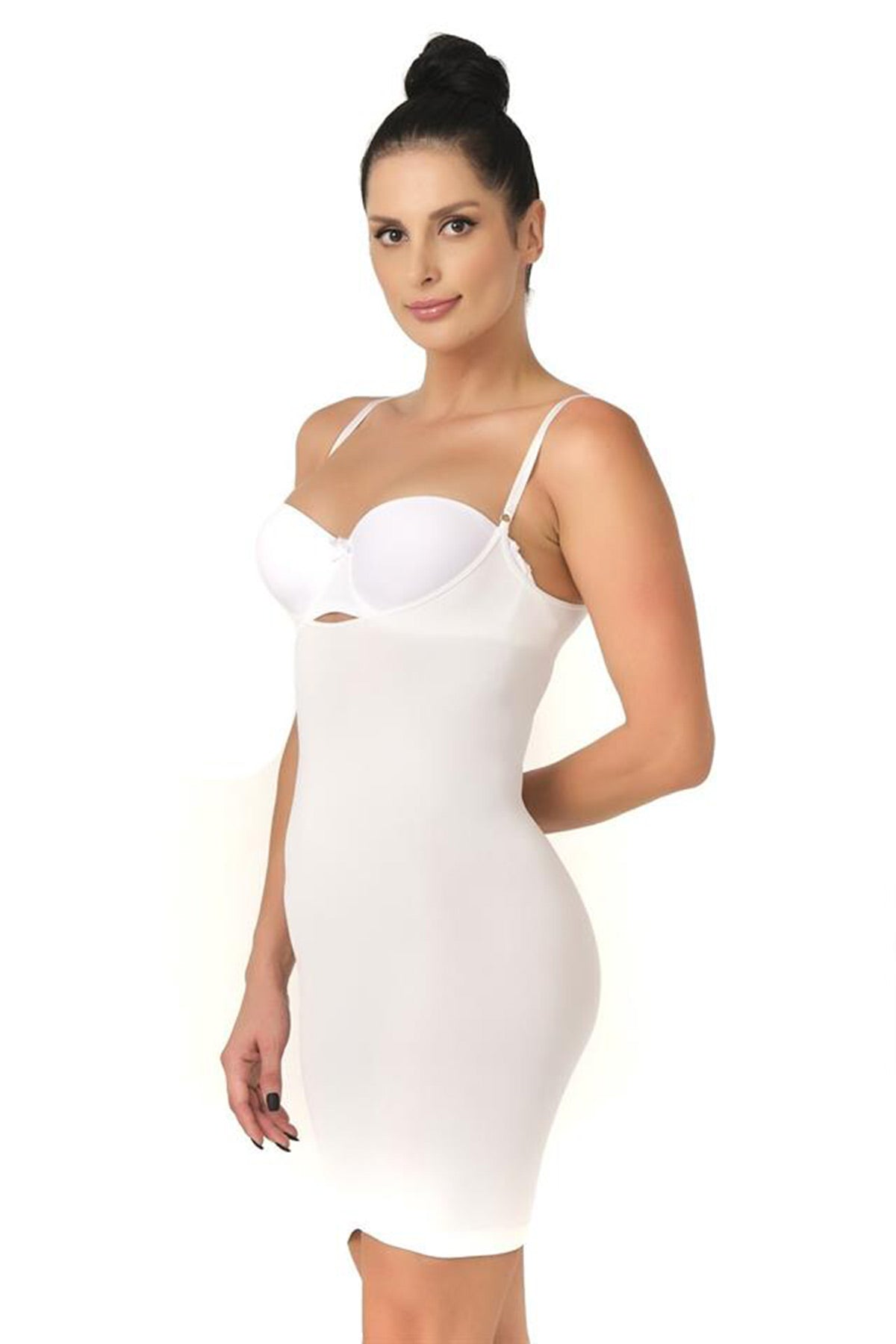 Seamless Postpartum Corset Dress White - 5060