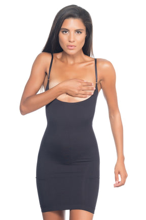 Seamless Postpartum Corset Dress Black - 5060