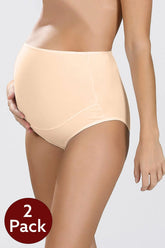 2-Pack Cotton Maternity Panties Skin - 540