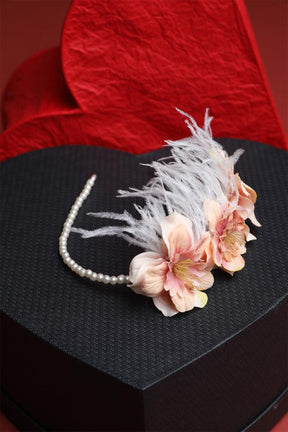 Water Lily Flowered Postpartum And Bridal Crown Salmon - 9104