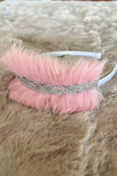 Feather Themed Postpartum And Bridal Crown Pink - 9108