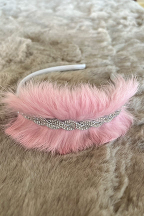Feather Themed Postpartum And Bridal Crown Pink - 9108