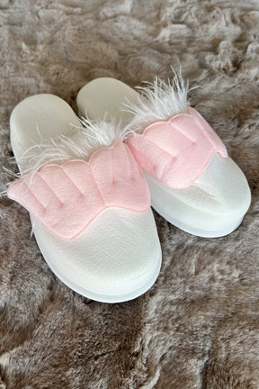 Angel Wing Postpartum And Bridal Slippers Pink - 9507
