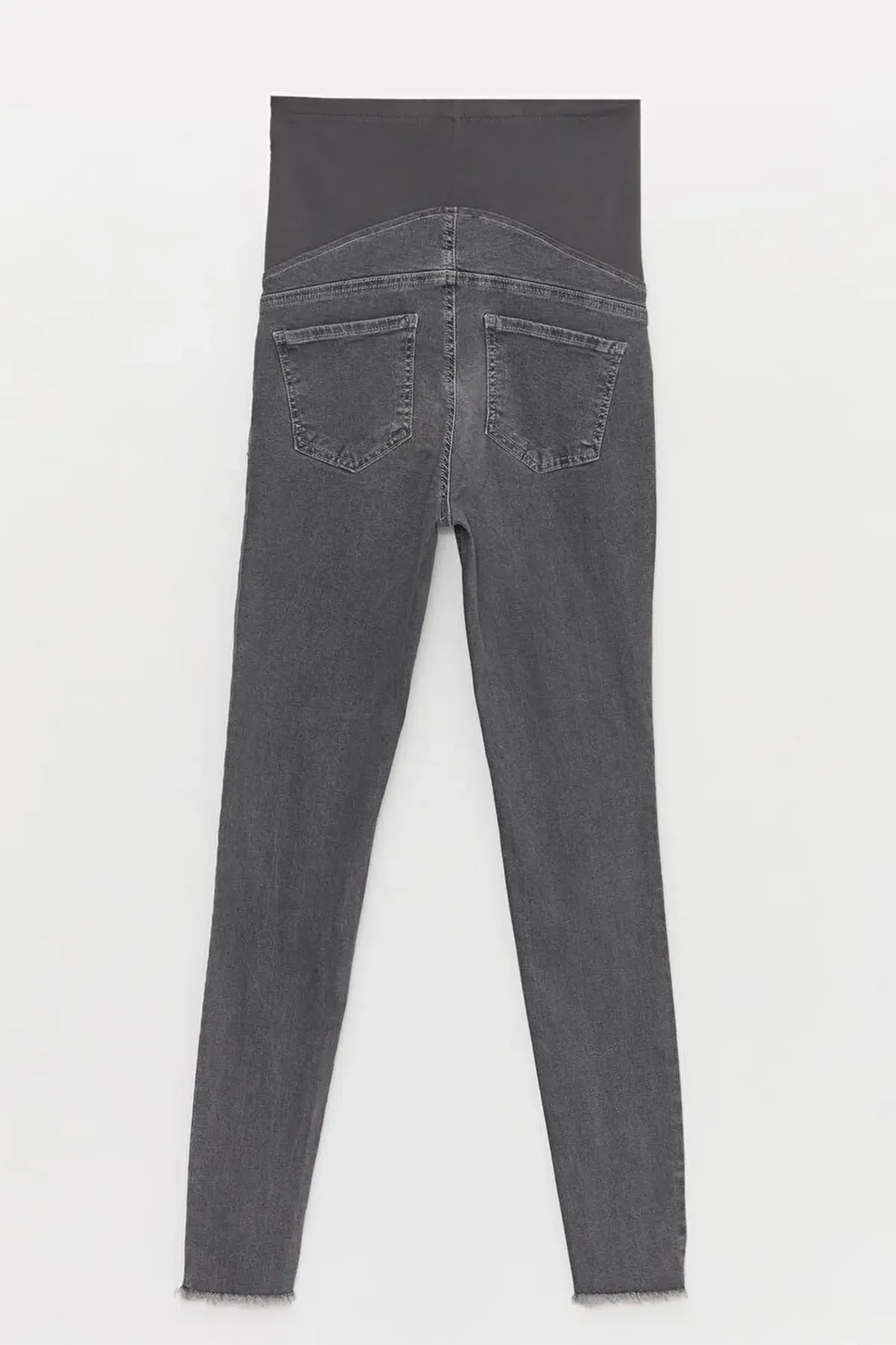 Cotton Panelled Jupiter Super Skinny Fit Maternity Jeans Grey - 8214