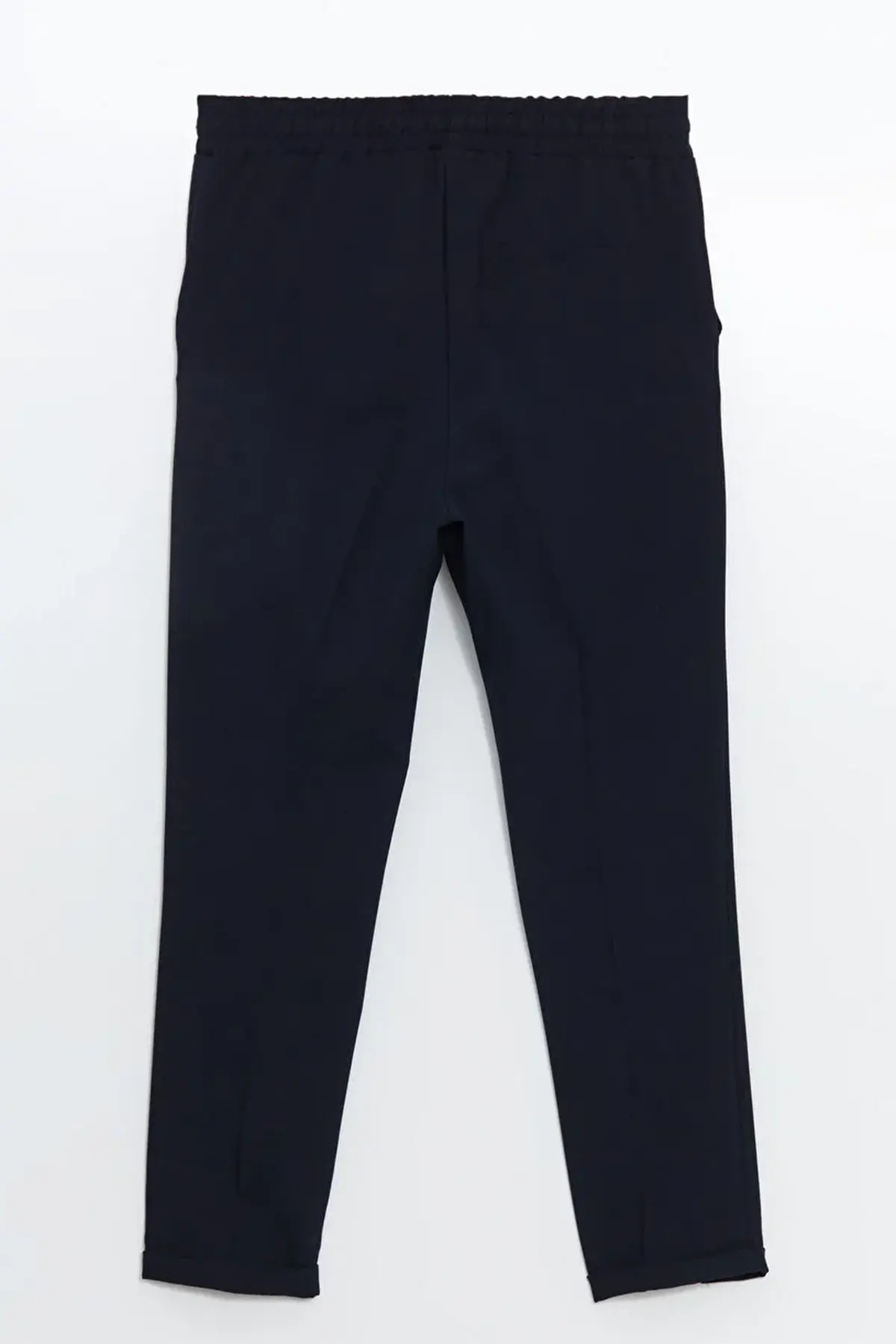 Elastic Waist Maternity Trousers Navy Blue - 8305