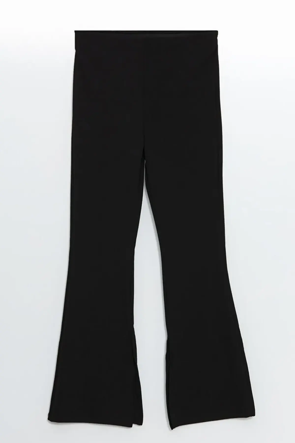 Slim Fit Straight Wide-Leg Maternity Trousers Black - 8332