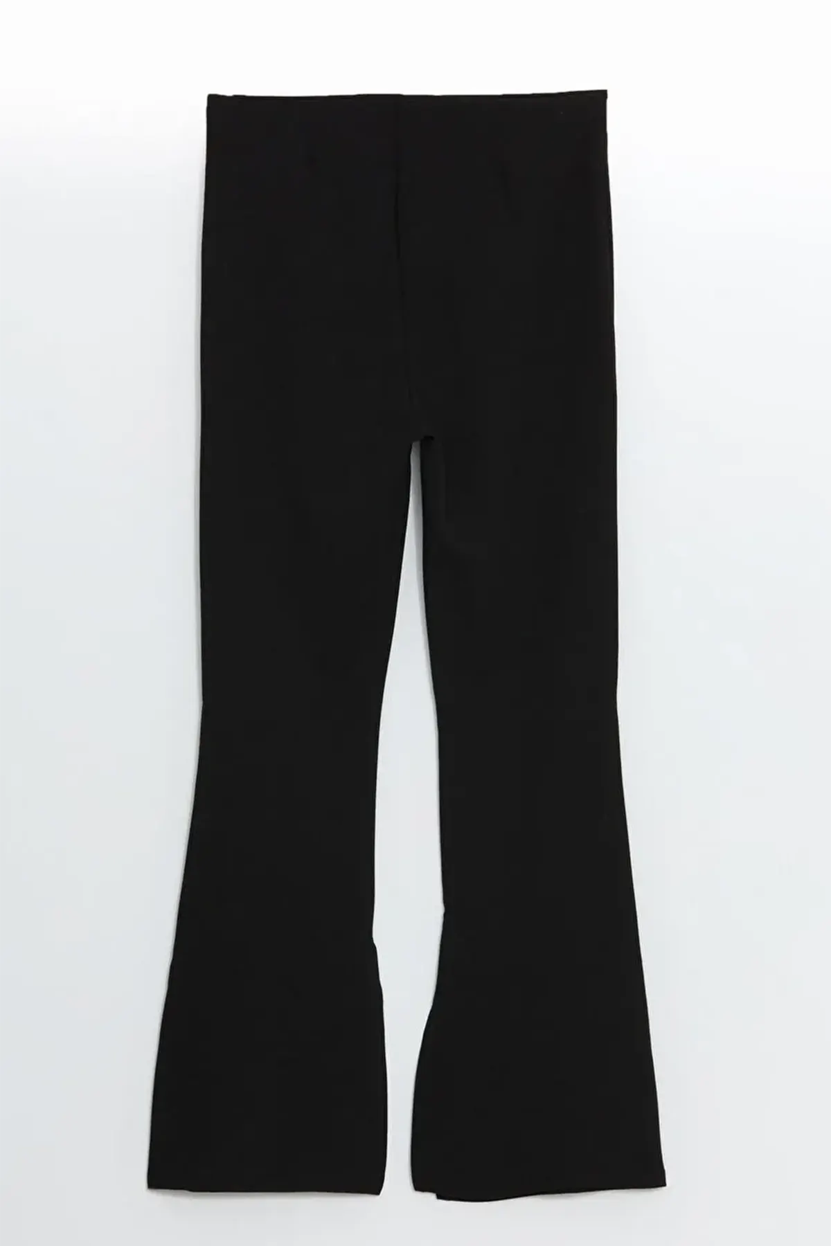 Slim Fit Straight Wide-Leg Maternity Trousers Black - 8332