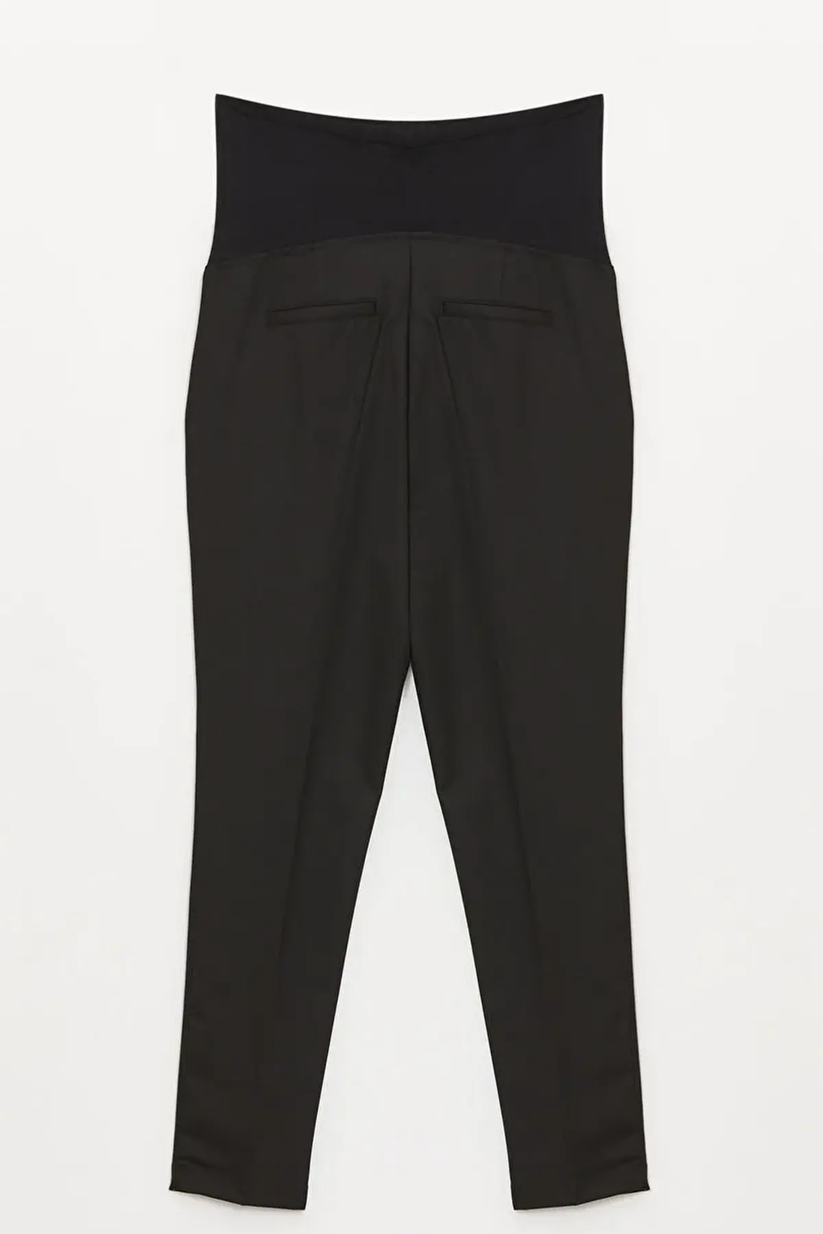 Belly Panel Slim Fit Maternity Trousers Black - 8335