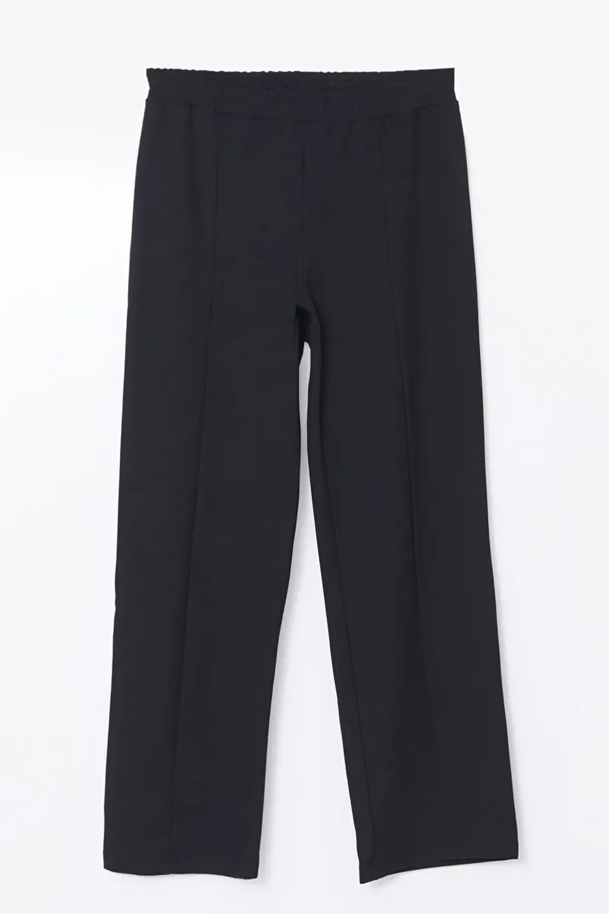 Elastic Waist Loose Fit Maternity Trousers Black - 8336