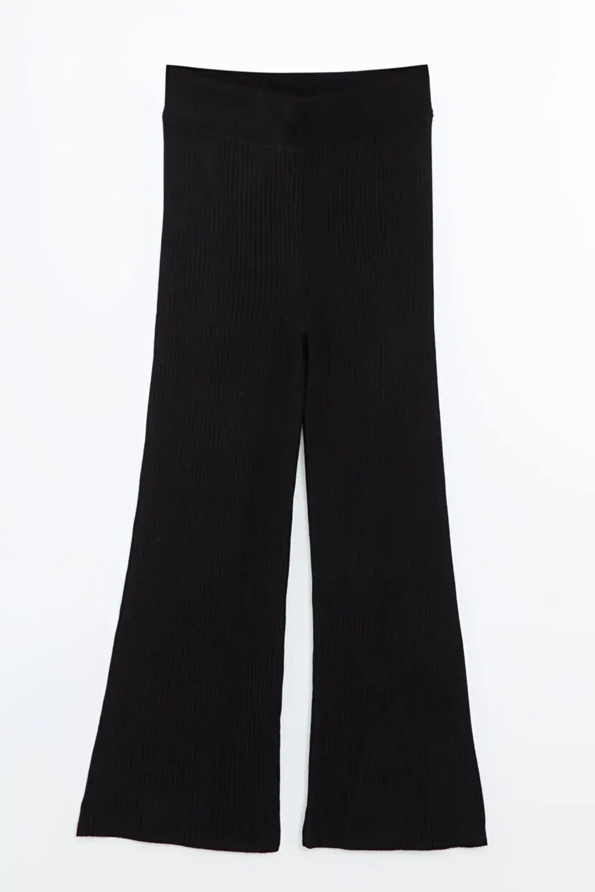 Elastic Waist Maternity Knit Trousers Black - 8378